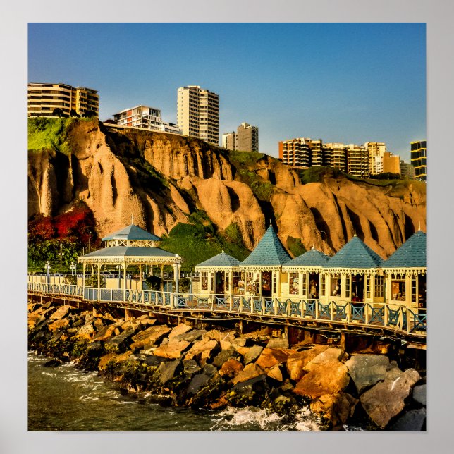Lima Peru Coastal Scene Photo Poster (Front)