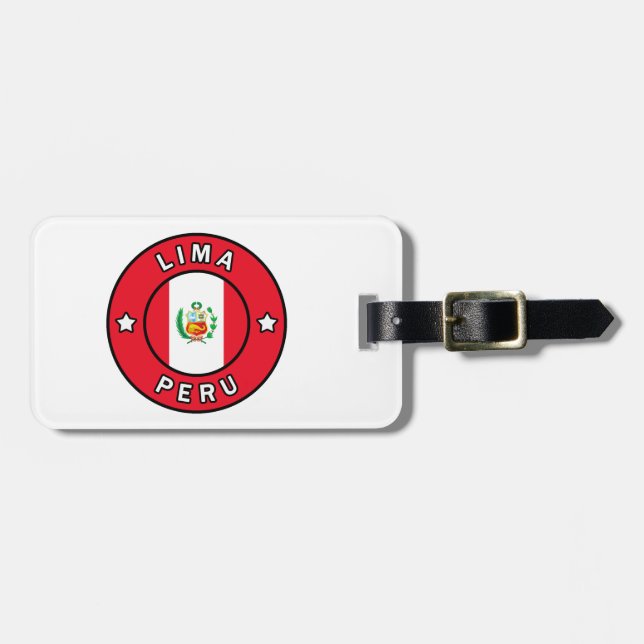 Lima Peru Luggage Tag (Front Horizontal)