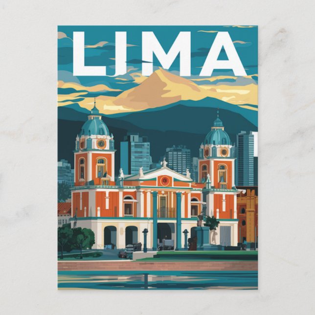Lima, Peru Plaza Mayor Postcard (Front)