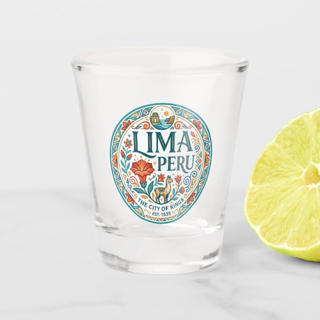 Lima Peru Shot Glass (Front)