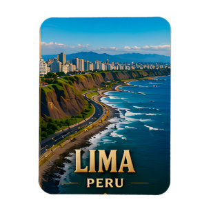 Lima Peru Travel City Souvenir Keepsake Magnet