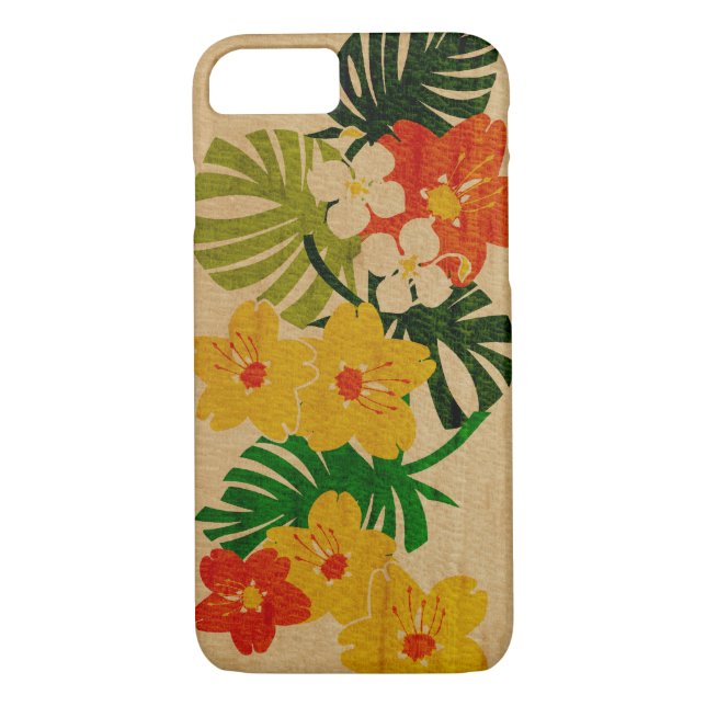 Limahuli Garden Hawaiian Faux Wood Case-Mate iPhone Case (Back)