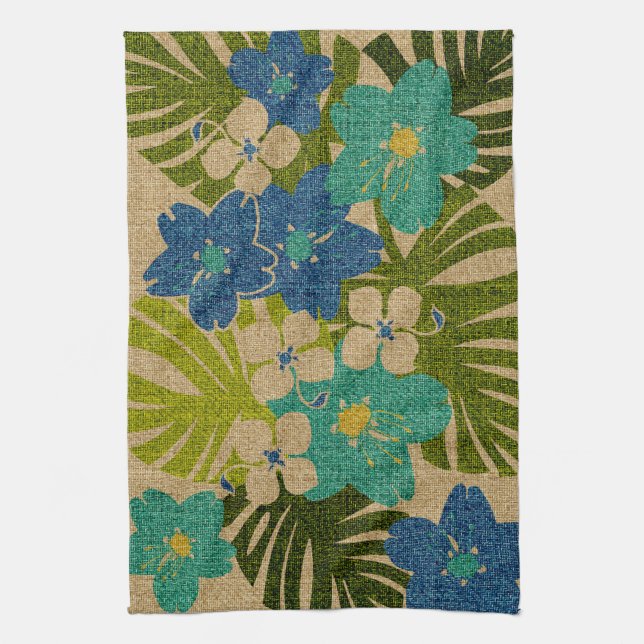 Limahuli Garden Hawaiian Floral Kitchen Towel (Vertical)