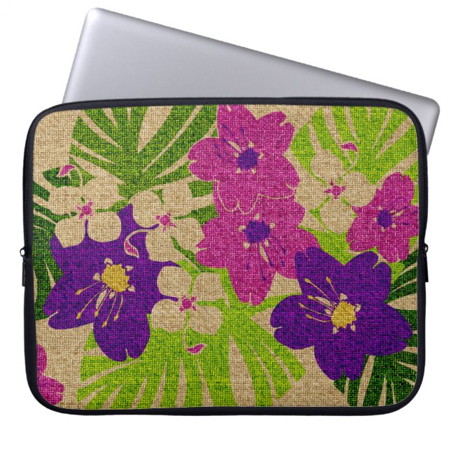 Limahuli Garden Hawaiian Neoprene Wetsuit Laptop Sleeve (Front)