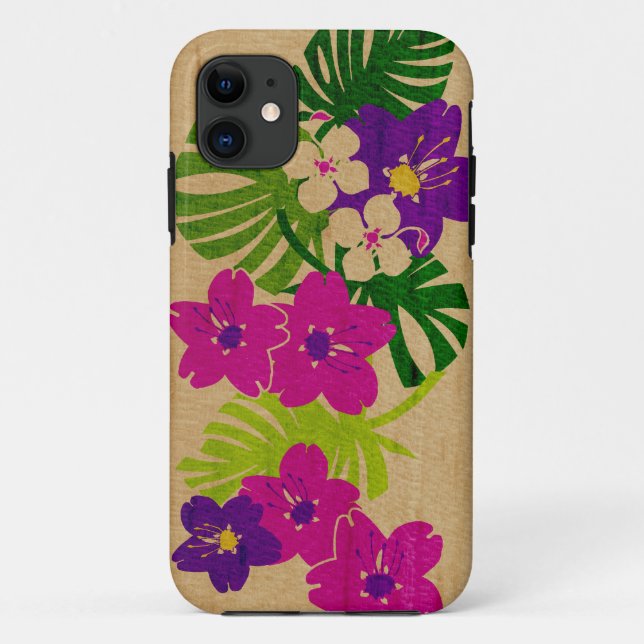 Limahuli Garden Hawaiian Surfboard iPhone 5 Case (Back)