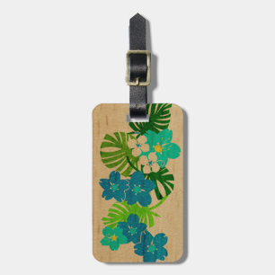 Limahuli Garden Hawaiian Surfboard Luggage Tags
