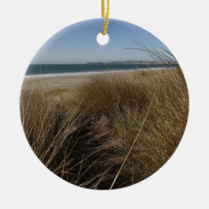 Limantour Beach at Point Reyes National Seashore I Ceramic Tree Decoration