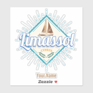 Limassol City Cyprus Retro Sailing Ship Vintage