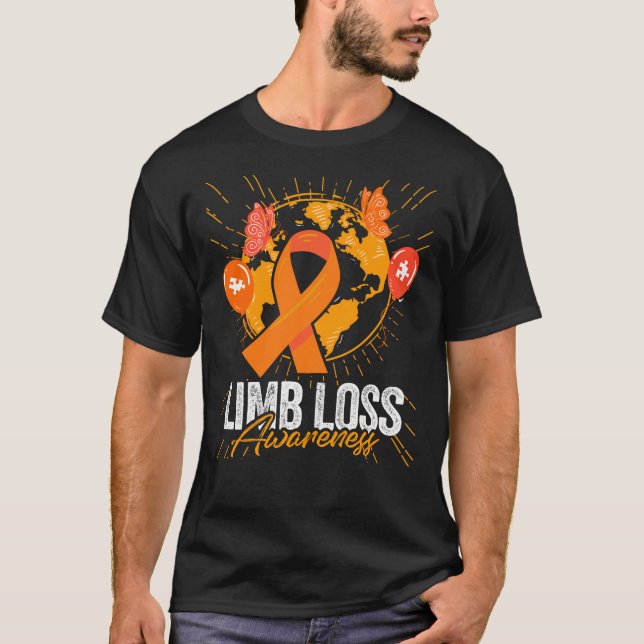 Limb Loss Awareness We Wear Orange For Limb Loss  T-Shirt (Front)