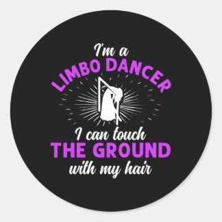 Limbo Dance Limbo Dancing Dancer Limbo Stick Classic Round Sticker