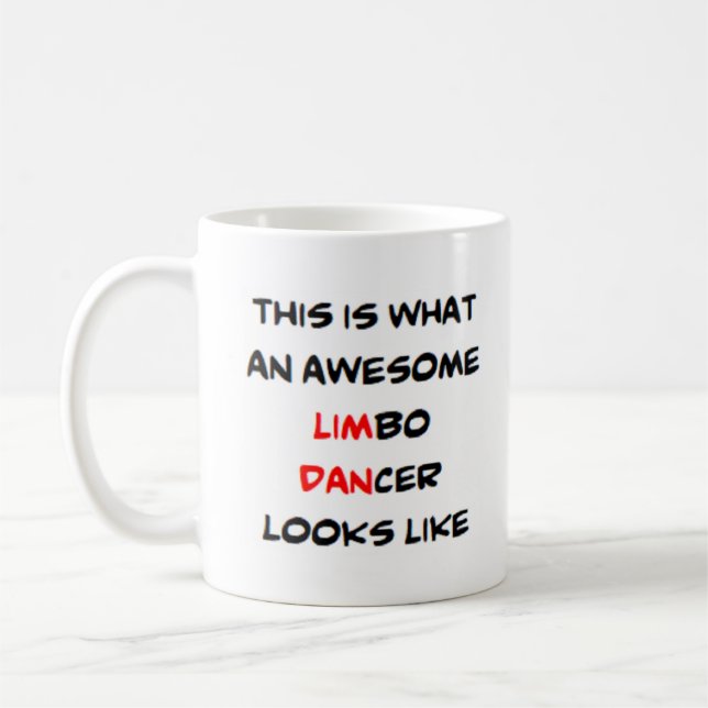 limbo dancer, awesome coffee mug (Left)