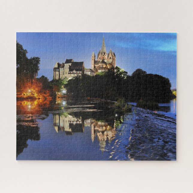 Limburg Dom zur blauen Stunde Jigsaw Puzzle (Horizontal)