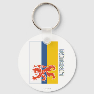 Limburg Flag with name Key Ring