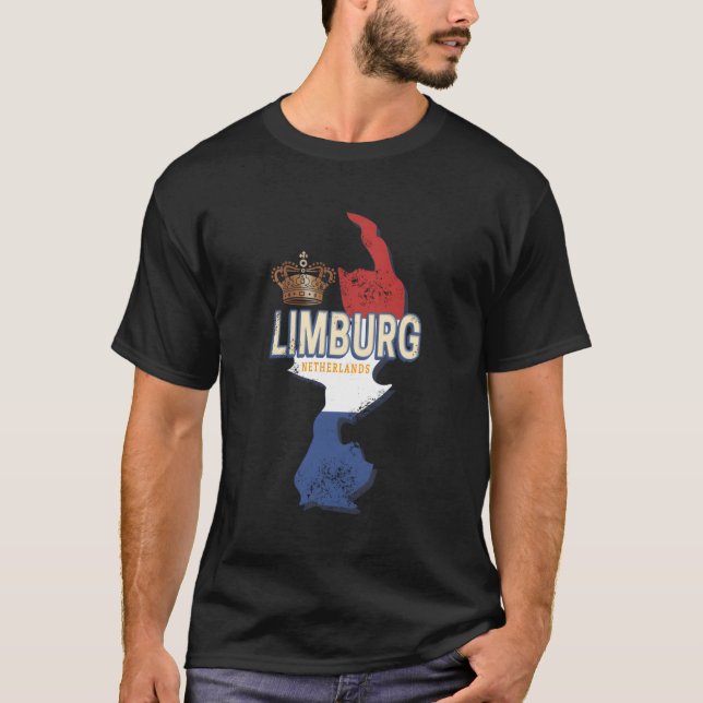 Limburg Netherlands Map Dutch T-Shirt (Front)