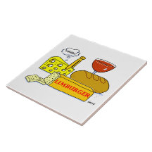 Limburger Cheese Lover Humourous Cartoon Kitchen