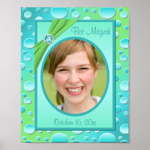 Lime and Aqua 11"x14" Keepsake Poster