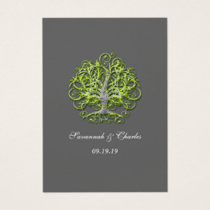 Lime and Grey Swirled Tree