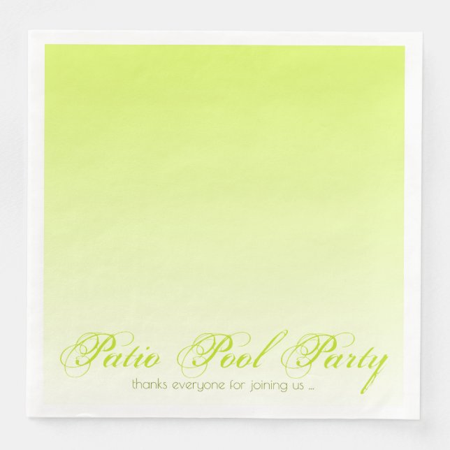 Lime and Lemon Designer Napkin (Front)