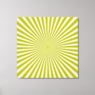 Lime and White Funky Abstract Art  Wrapped Canvas