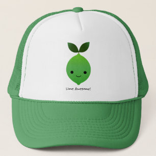 Lime Awesome Kawaii Lime Trucker Hat
