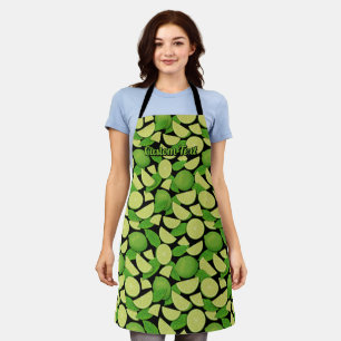 Lime Background Apron