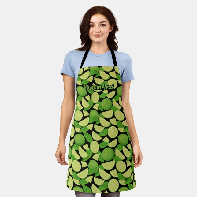 Lime Background Apron (Worn)