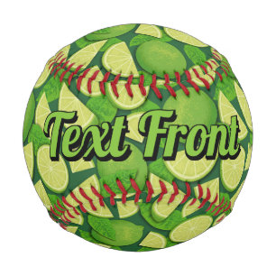 Lime Background Baseball