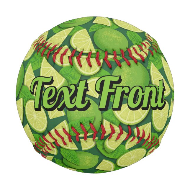 Lime Background Baseball (Front)