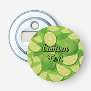 Lime Background Bottle Opener