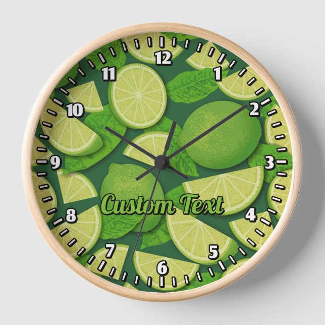 Lime Background Clock (Front)