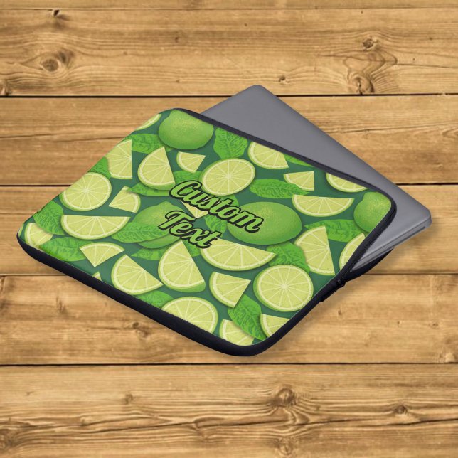 Lime Background Laptop Sleeve (Creator Uploaded)