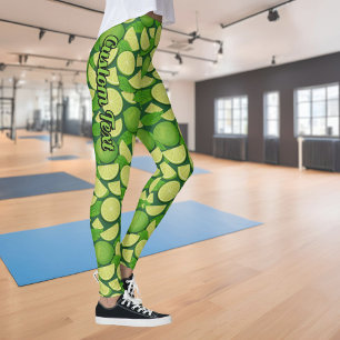 Lime Background Leggings