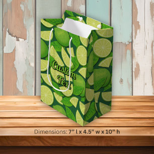Lime Background Medium Gift Bag
