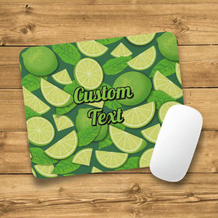 Lime Background Mouse Mat