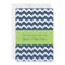 Lime Blue Chevron Custom Baby Shower Invitations