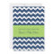Lime Blue Chevron Custom Baby Shower Invitations