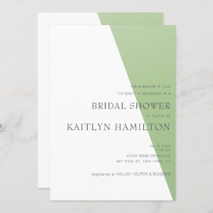 Lime Bridal Shower Simple New Thrilling Invitation