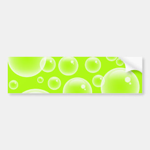 Lime Bubbles Bumper Sticker