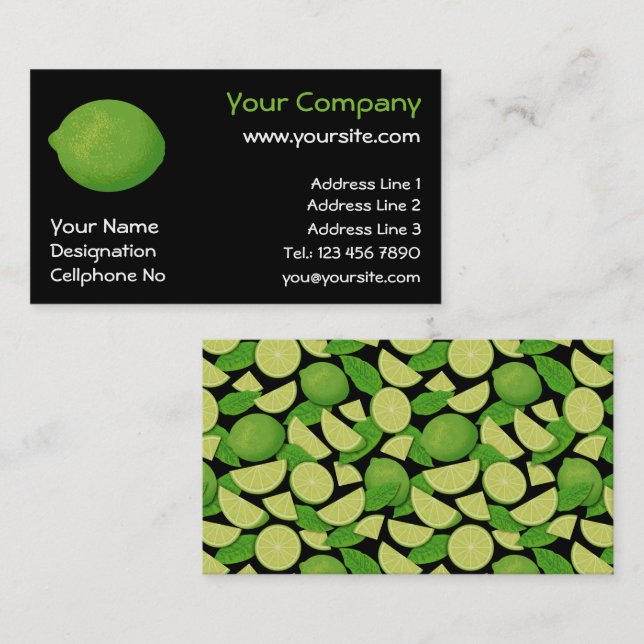 Lime Business Card (Front/Back)