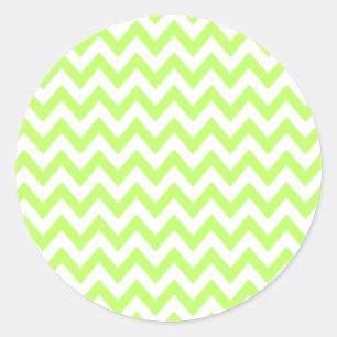 Lime Chevron Stickers