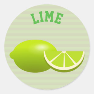 Lime Classic Round Sticker