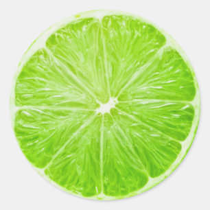 LIme Classic Round Sticker
