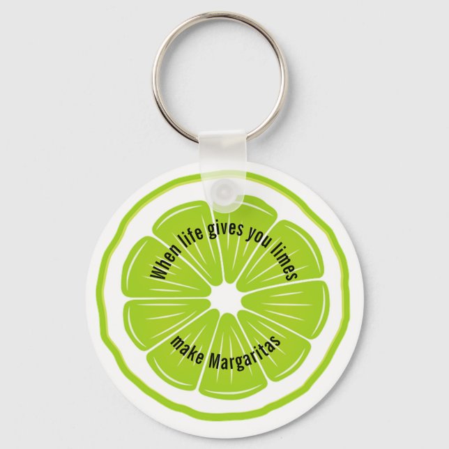 Lime Design Key Ring (Front)