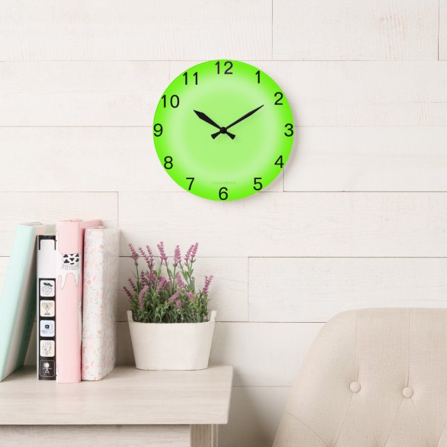 Lime Eclipse   Large Clock (Reading Room)
