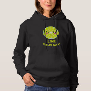 Lime Feelin' Good Lime Lemon Word Game Laugh Hoodie