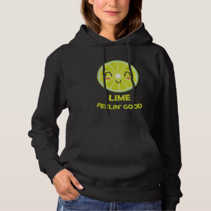 Lime Feeling Good Limes Funny Word Game Green Hoodie