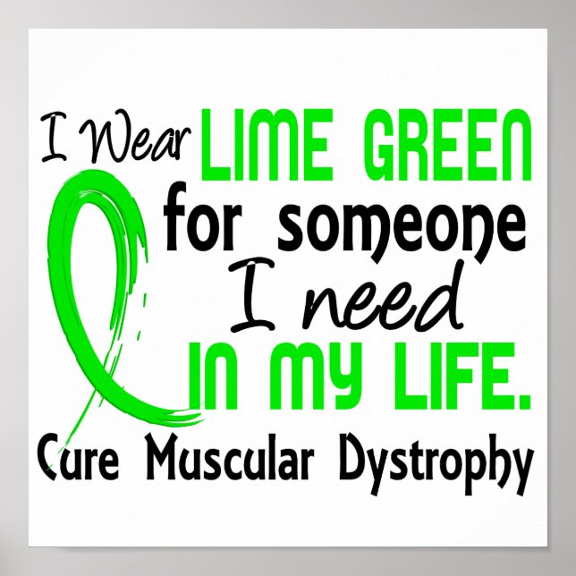 Lime For Someone I Need Muscular Dystrophy Poster (Front)