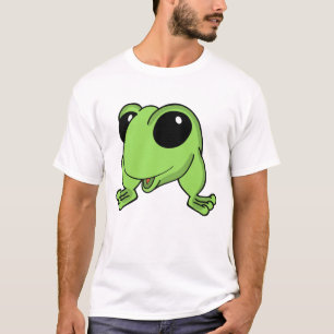 Lime Frog Cartoon Cheer T-Shirt