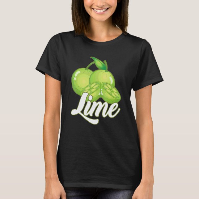 Lime Fruit Citrus Lime Barista T-Shirt (Front)