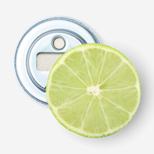 Lime Fruit Fresh Slice Bottle Opener (Front)